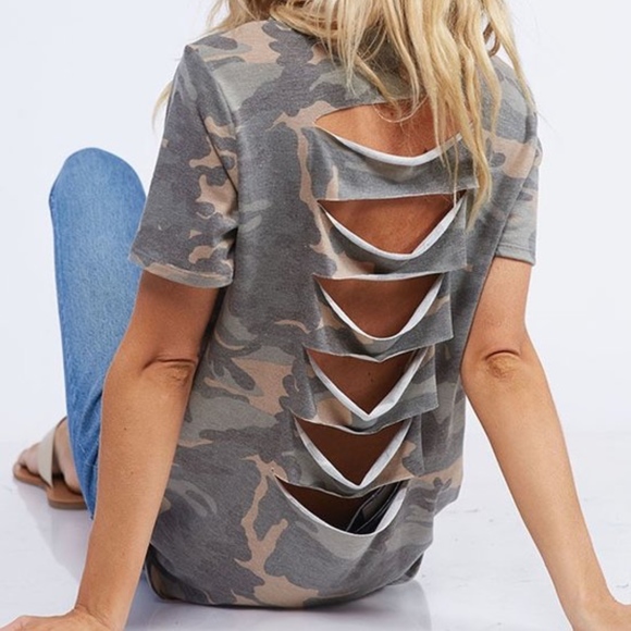 CAMO SLASH TEE - Picture 2 of 8